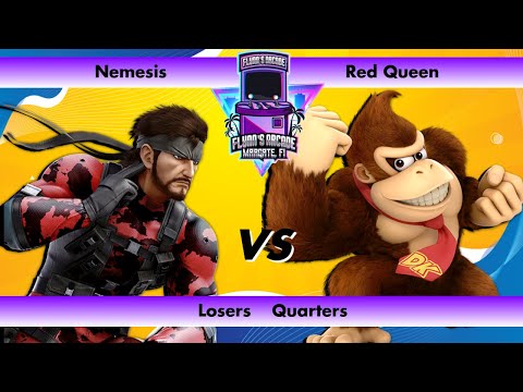 Flynn's Arcade 074 Losers Quarters - Nemesis (Snake) vs Red Queen (Donkey Kong) SSBU Tournament