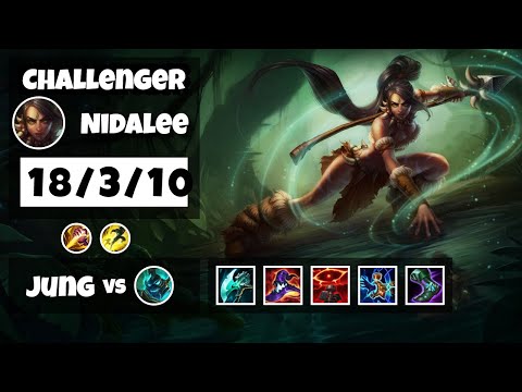 Nidalee 11.17 S11 Jungle Challenger Replay (18/3/10) - KOREAN