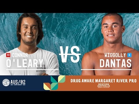 Connor O'Leary vs. Wiggolly Dantas - Round Two, Heat 10 - Drug Aware Margaret River Pro 2017