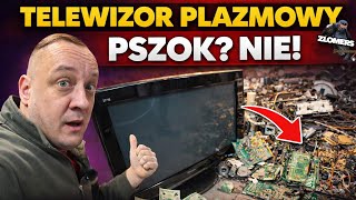 27 KG TELEWIZOR PLAZMOWY = GRUBA KASA?! ROZBIÓRKA KROK PO KROKU
