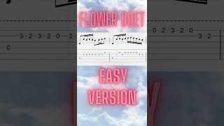 Flower Duet Easy Classical Guitar Tab