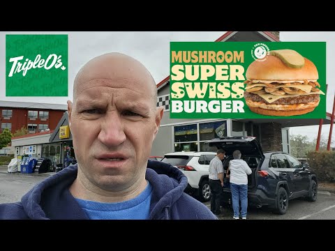 Triple O's Mushroom Super Swiss Burger.