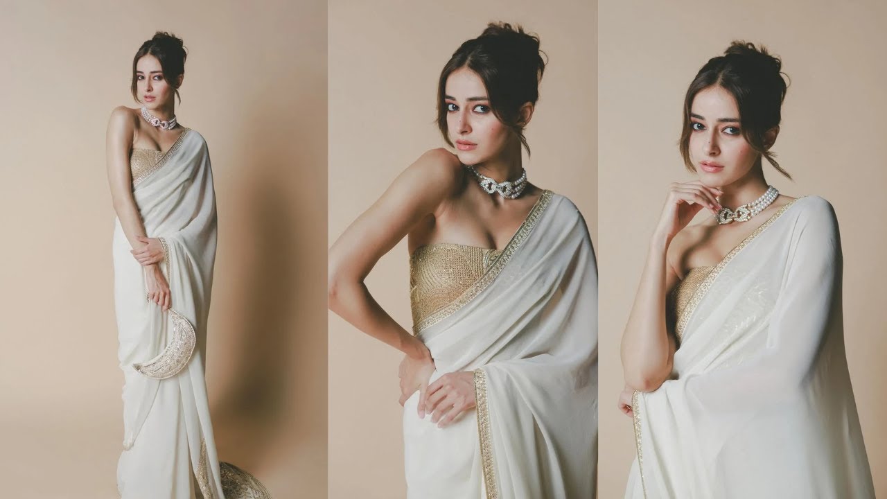 Ananya Panday, Ananya Panday saree, Ananya Panday hot look, Bollywood fashion, sexy saree photos, Ananya Pandey latest pics, viral celebrity photos, Ananya saree style, Indian celeb fashion, trending Bollywood looks, hot saree look, Ananya Panday 2025, saree fashion 2025