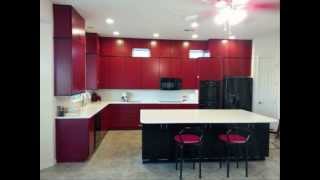 preview picture of video 'Phoenix Kitchen Remodeling Custom Red Cabinets'