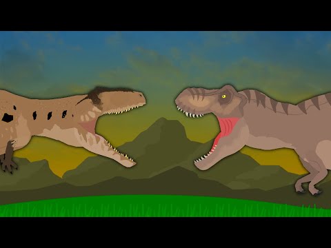 T Rex vs Giganotosaurus  |  EPIC DINOSAUR BATTLE  |  Jurassic World Dominion Animation