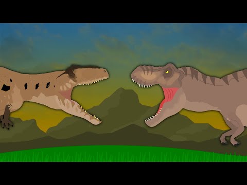 T Rex vs Giganotosaurus  |  EPIC DINOSAUR BATTLE  |  Jurassic World Dominion Animation