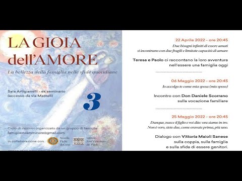 La gioia dell'amore   Dialogo con Vittoria Maioli Sanese
