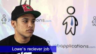 Lowe's Interview - Receiver