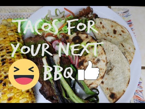 BBQ Chile Verde Pork Bean Tacos | Easy & fast | Perfect Party Food | Abuelita's recipe