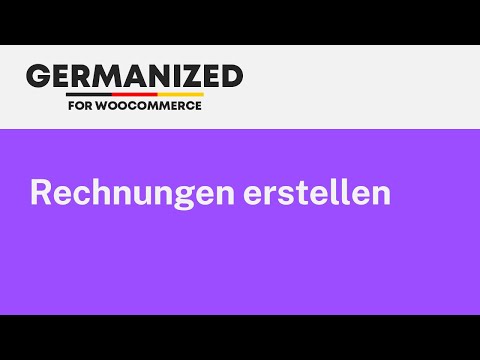 Rechnungserstellung und Rechnungsstornierung mit Germanized Pro