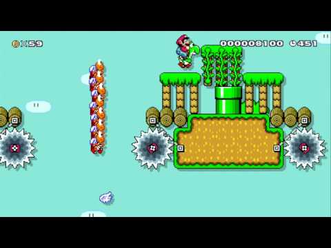 ADVENTURES IN THE AIR By Ale by NRB★Ale★ - SUPER MARIO MAKER - NO COMMENTARY 1AW 1ax