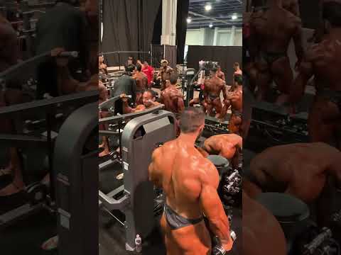 Classic Physique Competitors At The 2024 Mr. Olympia Backstage #olympia #bodybuilding #motivation