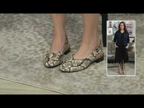 Clarks Collection Sling-back Pumps - Juliet Pull on QVC