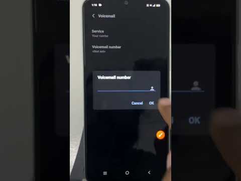how to set voicemail on android