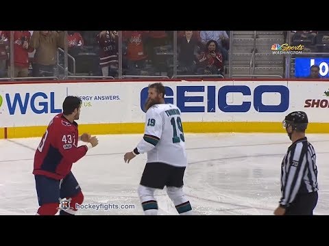 Joe Thornton vs Tom Wilson