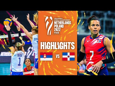 Волейбол SRB vs. DOM — Highlights Phase 2| Women's World Championship 2022