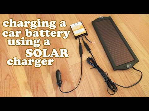 How to CHARGE a CAR BATTERY Tender - Solar Charger - Charging Rechargeable Batteries DIY - DIYdoers