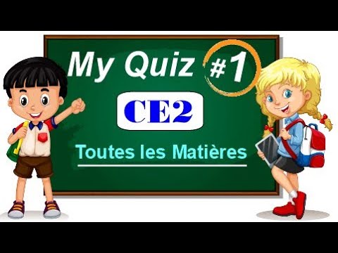 CE2 | Toutes les Matières QUIZ #1 | Test pour un enfant de 8 à 9 ans | 20 Questions (QCM)