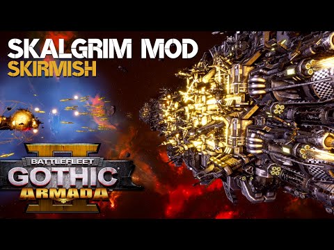 9x Bismork - Finally Some Good WAAAGH | Skalgrim Mod Skirmish | Battlefleet Gothic: Armada 2