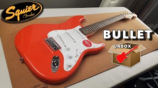 Video thumbnail for Squier Bullet Stratocaster HT - Unboxing and First Impressions by Landon Bailey