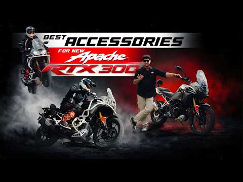THE BEST ACCESSORIES FOR THE TVS APACHE RTX 300 | Complete Protection & Touring Setup