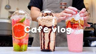 🤔보기만 해도 스트레스가 싹 풀리는 음료🍂카페브이로그/Cafe Vlog/ASMR/Tasty Coffee