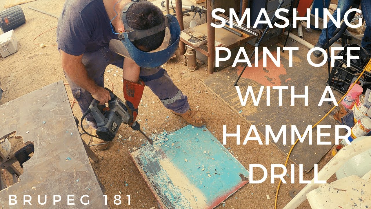 Smashing paint off with a hammer drill - Project Brupeg Ep. 181