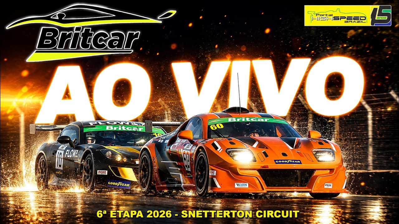 🔴 BRITCAR ENDURANCE CHAMPIONSHIP | 6ª Etapa 2026 | Snetterton, Norfolk (UK) | AO VIVO