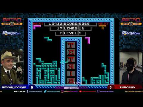 Theodore_Roosevelt vs PseudoKuno (Losers Semifinals) - Tetris (NES - Tengen) - Momocon 2024