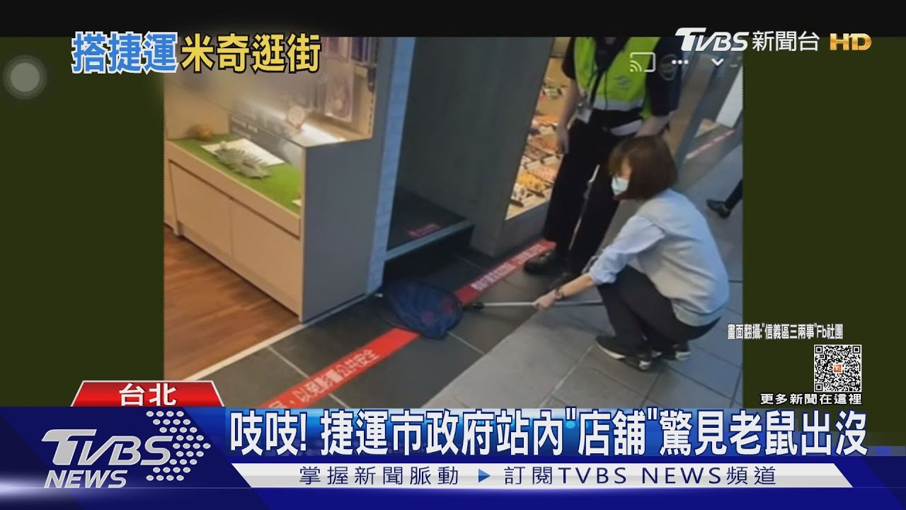 吱吱！捷運市政府站內「店舖」驚見老鼠出沒