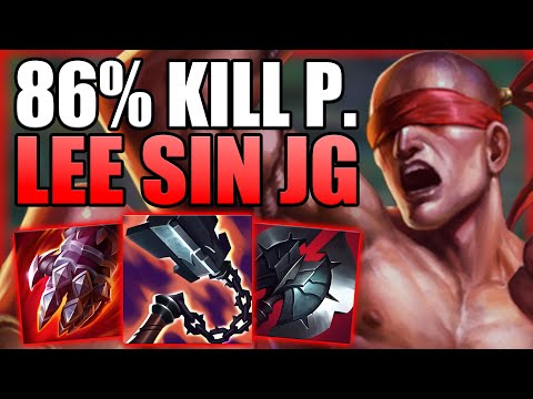 THAT MOMENT WHERE YOU HIT 86% KP ON LEE SIN JUNGLE IN A 35 MIN GAME... - Gameplay League of Legends
