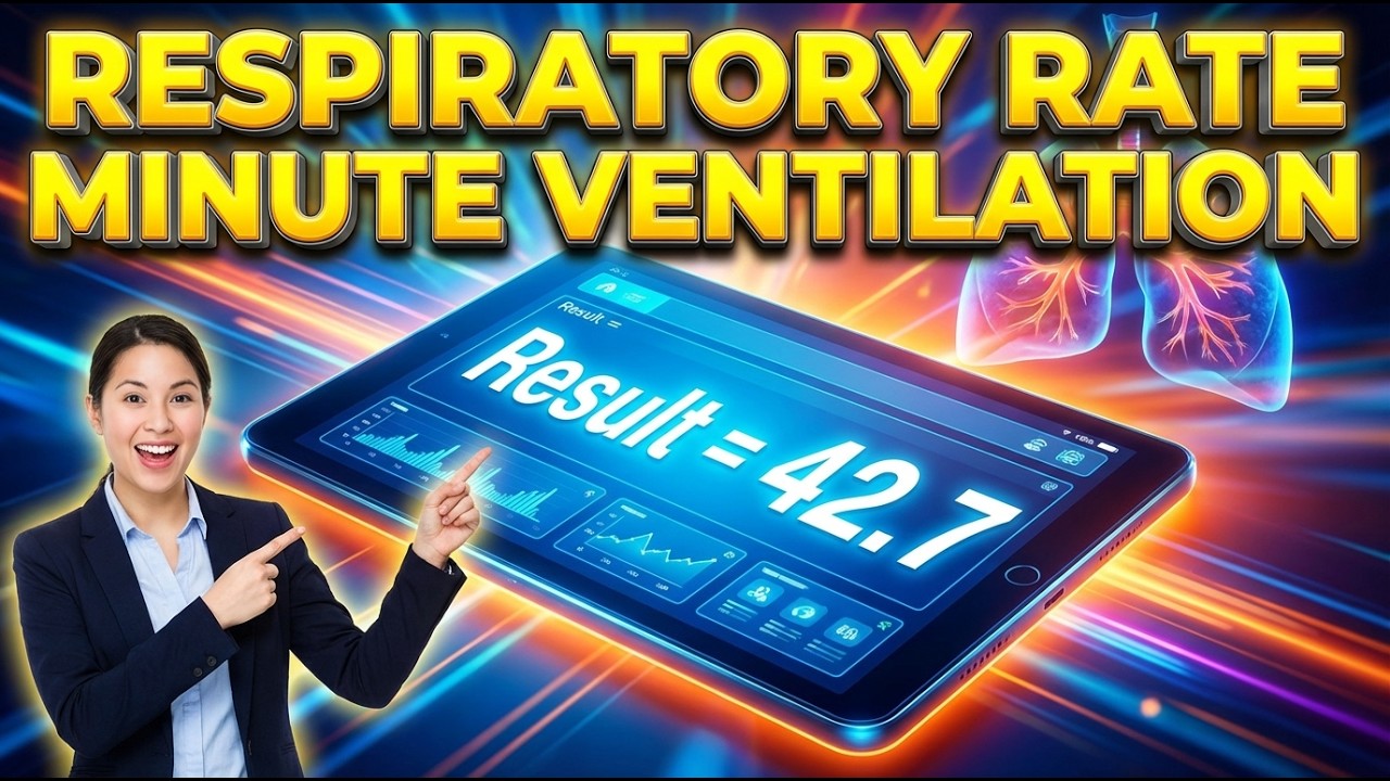 Respiratory Rate Minute Ventilation Interactive Calculator