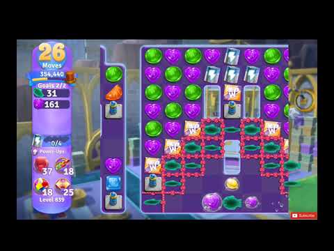 Wonka's World of Candy Level 839 NO BOOSTERS - A S GAMING ✔
