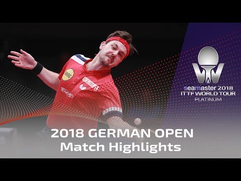2018 German Open Highlights I Ma Long vs Timo Boll (1/4)