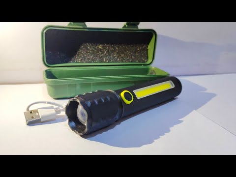 Power style torch - rechargeable torch - LED Flashlight - 3 mode
