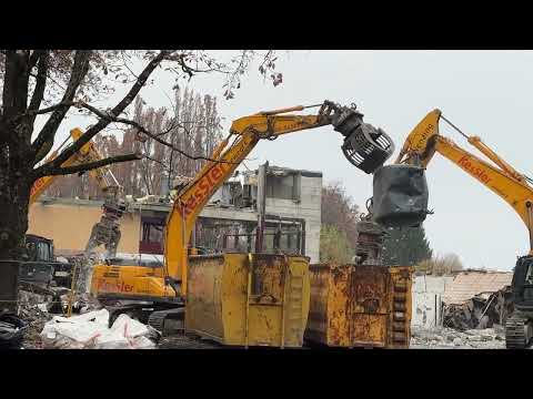 Abriss: So sieht es beim alten Seehallenbad in Bregenz aus