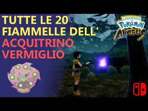 Leggende Pokemon Arceus - Guida TUTTE le 20 fiammelle dell'ACQUITRINO VERMIGLIO