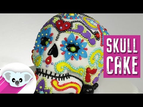 Sugar Skull Cake | Dia de Los Muertos  |DIY & How to