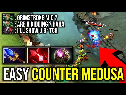 EZ COUNTER MEDUSA..!! Cancer Carry Grimstroke Mid Counter Medusa by Admiralbulldog 7.24 | Dota 2