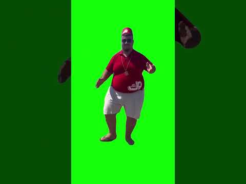 Fat Man Belly Dance “Drrr Severi Dom Dom Yes Yes” Green Screen