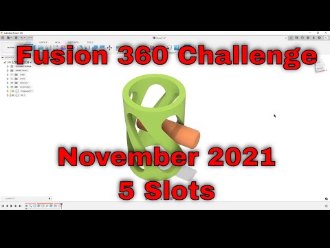 Fusion 360 Challenge 2021 November - 5 Slots