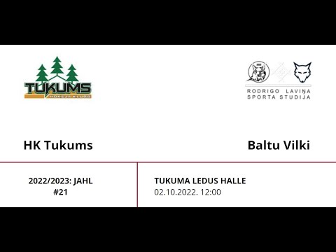 2022/2023: JAHL HK Tukums - Baltu Vilki , 02.10.2022.