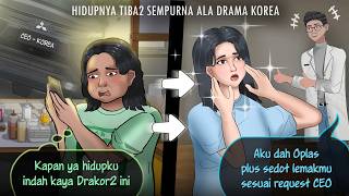 Download lagu My Life Became a K-Drama - Suddenly Got Plastic Surgery to Look Like Song Hye-kyo | Animated Dram... mp3
