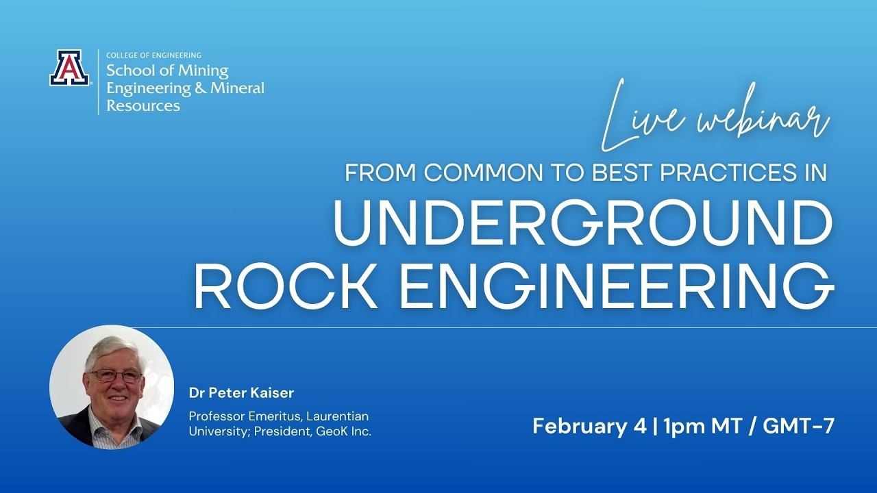 From Common to Best Practices in Underground Rock Engineering with Dr. Peter Kaiser