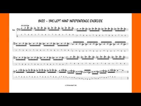Bass guitar 1342 pattern 40 BPM