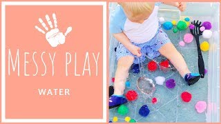 MESSY PLAY with WATER | Sensory Activities for Toddlers