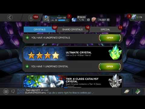MCOC CRYSTAL OPENING ultimate crystal & premium hero crystal(shards crystal)