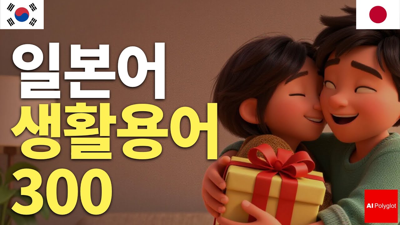 일본어 생활용어 300 | 왕초보 | 흘려듣기 | 수면학습 | 자주 쓰는 표현 | 자연스러운 말투 | 일상회화 | 기초 일본어