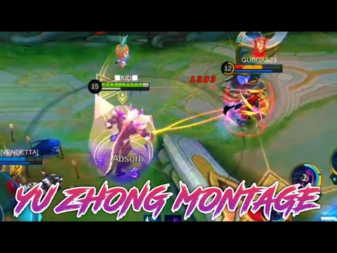 YU ZHONG POWER OF DRAGON 🐉🐉🐉 MONTAGE 🔥🔥🔥( from Subscriber ) | UNBAN MOBILE LEGENDS IN INDIA 🙏