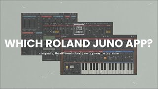 Video thumbnail for Comparing iOS Roland Juno Synths (J6, JUNE, & TAL-U-NO-LX) by Field Tone Audio